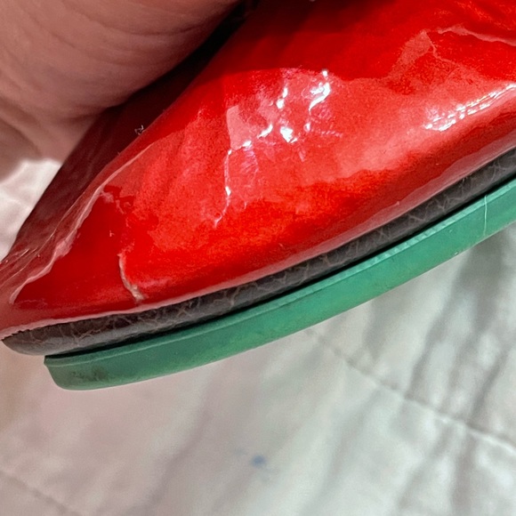 RARE Limited Edition Red Diamond Patent Tieks - Size 8 - Picture 6 of 9